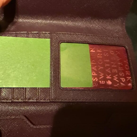 Kate Spade Saffiano Burgundy Leather Women's Phone Case Wallet Wristlet 6" - Picture 13 of 13